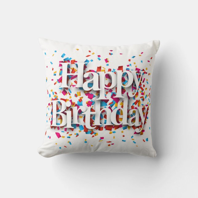Happy Birthday Cushion (Front)