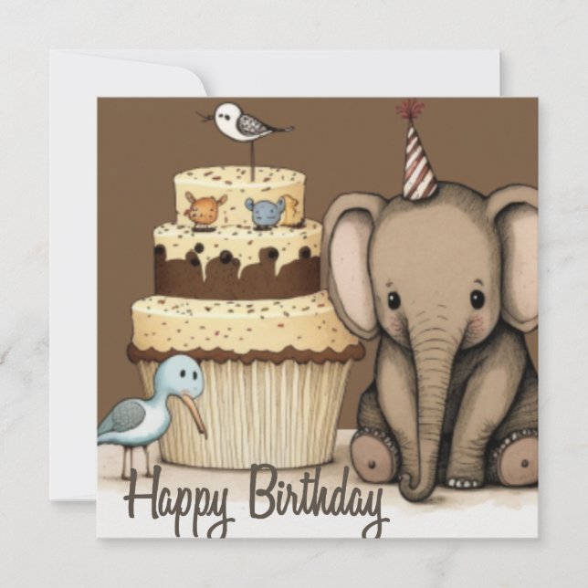 Happy Birthday custom card (Front)