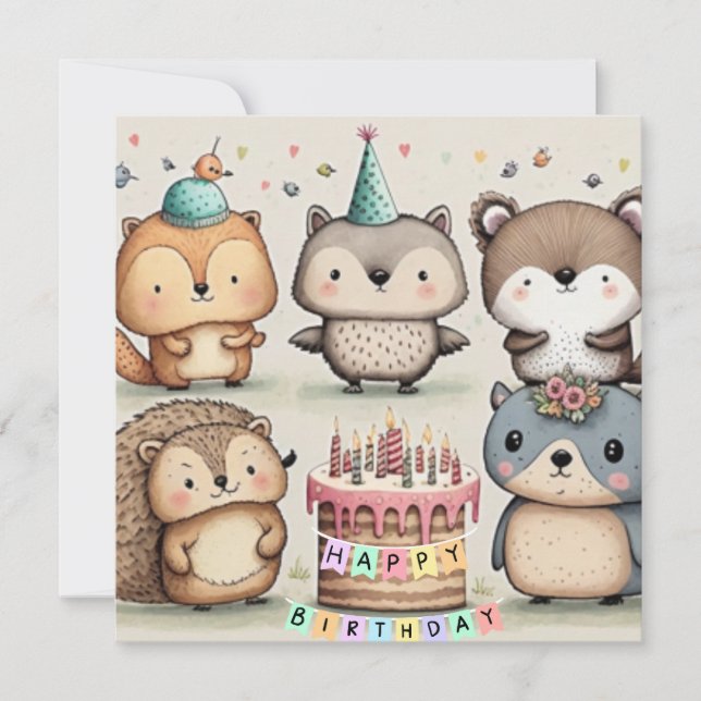 Happy Birthday custom card (Front)