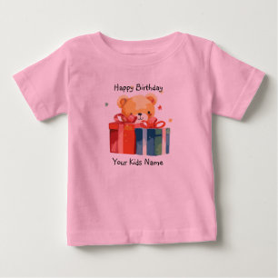 Happy Birthday Custom name Baby T-Shirt