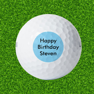 Happy Birthday Custom Name Golf Balls