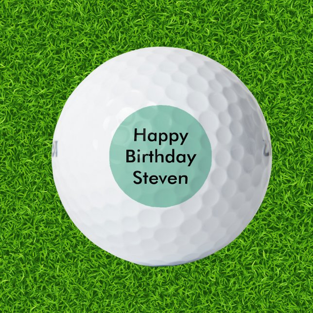 Happy Birthday Custom Name Golf Balls (Creator Uploaded)