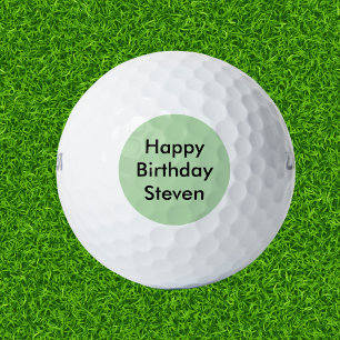 Happy Birthday Custom Name Golf Balls
