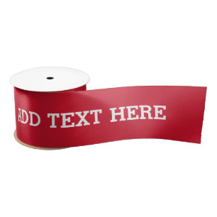 Happy Birthday Custom Text Satin Ribbon