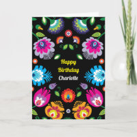 🌺Happy Birthday customisable folklore card