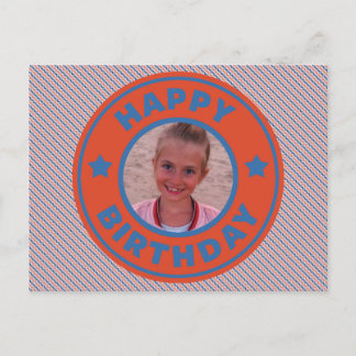 Happy Birthday Customisable Photo Card