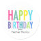 Happy Birthday Customisable Stickers for Gifts