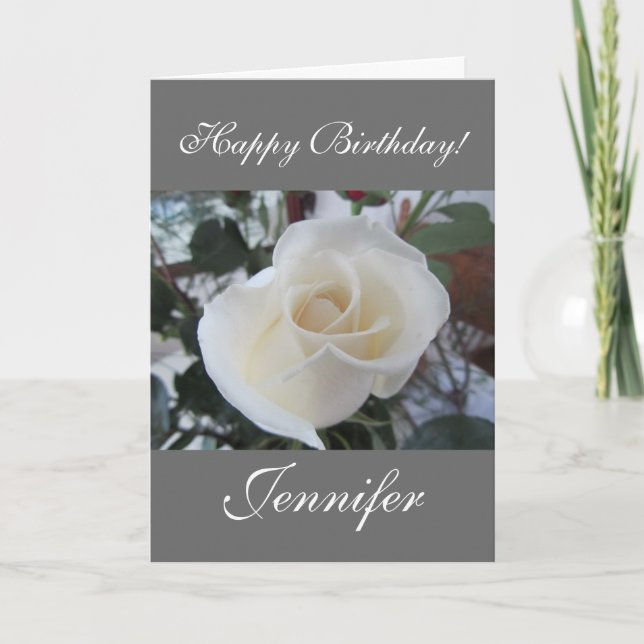 Happy Birthday/Customise Name Card (Front)
