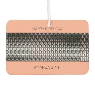 Happy Birthday, Cute Ethnic African Pattern Car Air Freshener