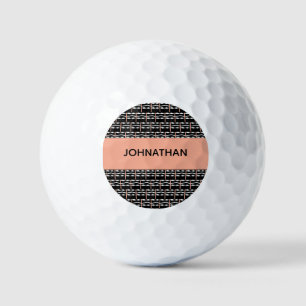 Happy Birthday, Cute Ethnic African Pattern Square Golf Balls