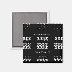 Happy Birthday, Cute Ethnic Pattern Magnet