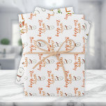 Happy Birthday Cute Ghosts Wrapping Paper Sheet<br><div class="desc">The perfect gift tags for a fun Halloween themed October birthday! Featuring happy ghosts and text that reads,  Happy Boo-thday!</div>