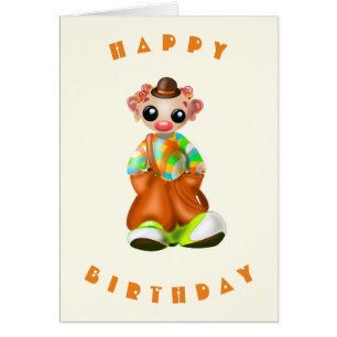 Happy Birthday - Cute Little Clown