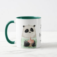 Happy Birthday Cute Panda Cake Personalised Name