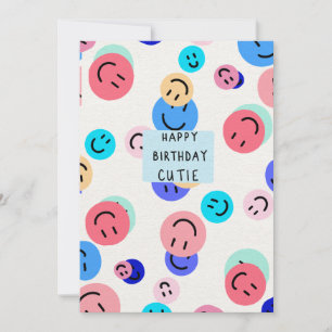 Happy Birthday Cutie Holiday Card