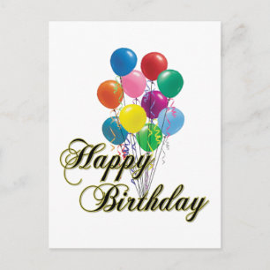 Happy Birthday - D4 Postcard