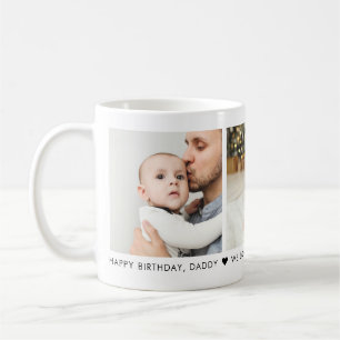 Happy Birthday Dad 3 Photo Personalised Coffee Mug