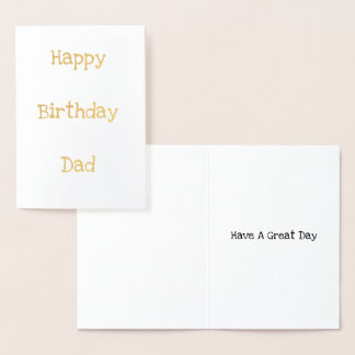 Happy Birthday Dad Card