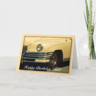 Happy Birthday Classic Car Greeting Gifts on Zazzle AU