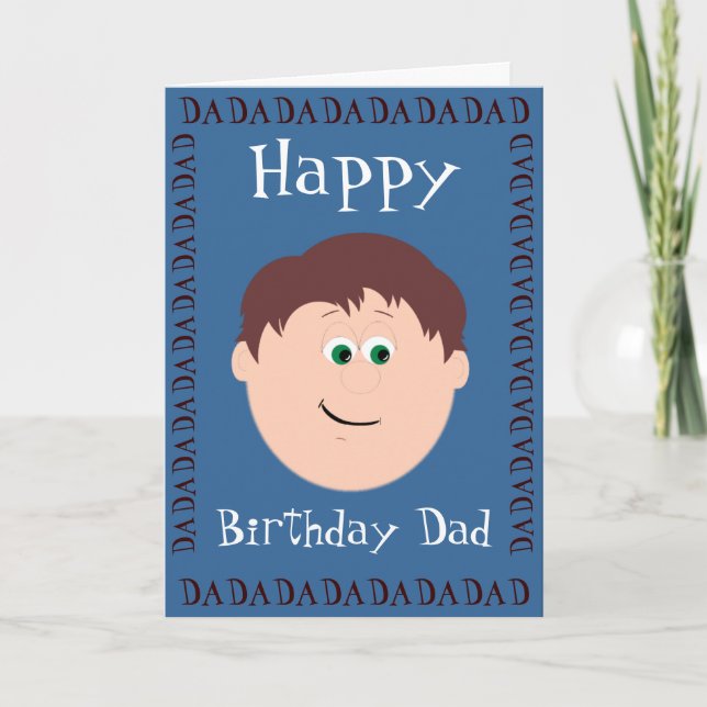 Happy Birthday Dad from Son Card (Front)