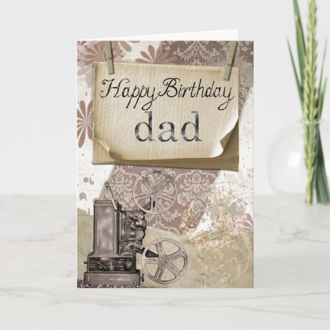 Happy Birthday Dad Greeting Card (Front)