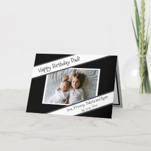 Happy Birthday Dad Personalised Kid's Photo Card