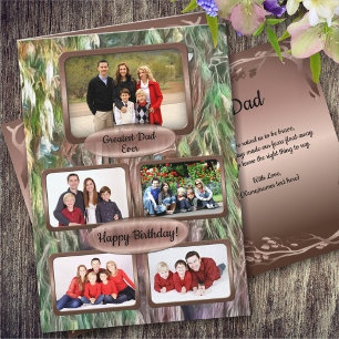 Happy Birthday Dad Photo OAX1 Card