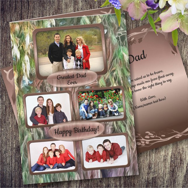 Happy Birthday Dad Photo OAX1 Card (Creator Uploaded)