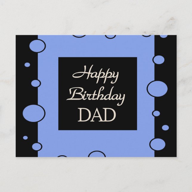 Happy Birthday DAD Postcard (Front)