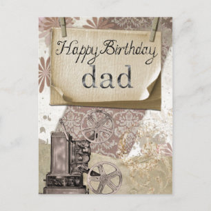 Happy Birthday Dad Postcard