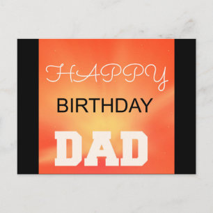 Happy Birthday Dad Postcard