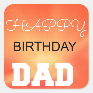 Happy Birthday Daddy Stickers | Zazzle AU