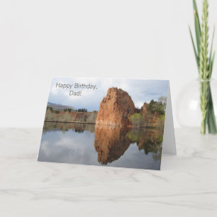 Happy Birthday, Dad Template Greeting Card