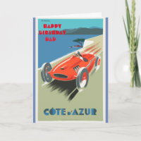Happy Birthday Dad Vintage Racing Car
