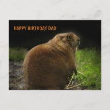 HAPPY BIRTHDAY DAD Woodchuck Groundhog Picture 