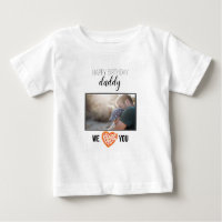 HAPPY BIRTHDAY DADDY BABY CLOTHES CUSTOM PHOTO