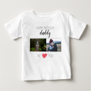 HAPPY BIRTHDAY DADDY BABY CLOTHES PERSONALIZED BABY T-Shirt