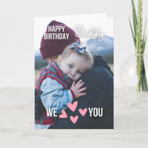 HAPPY BIRTHDAY DADDY CARD CUSTOM PHOTO AND TEXT