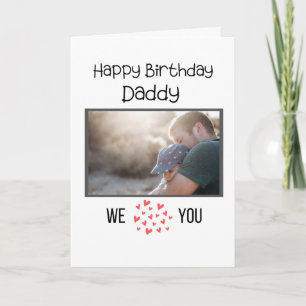 HAPPY BIRTHDAY DADDY CARD CUSTOM PHOTO AND TEXT