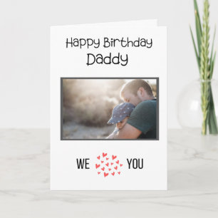 HAPPY BIRTHDAY DADDY CARD CUSTOM PHOTO AND TEXT