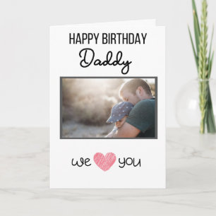 HAPPY BIRTHDAY DADDY CARD CUSTOM PHOTO AND TEXT