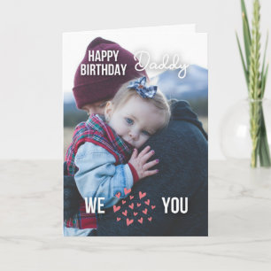 HAPPY BIRTHDAY DADDY CARD CUSTOM PHOTO AND TEXT