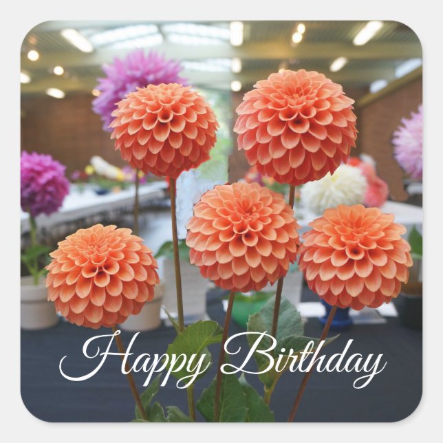 Happy Birthday Dahlia Rose Toscano #1-1 Stickers (Front)