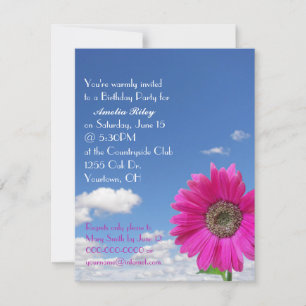 Happy Birthday Daisy Invitation