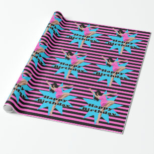 Happy Birthday Dancer Jazz Modern Dance Wrapping Paper