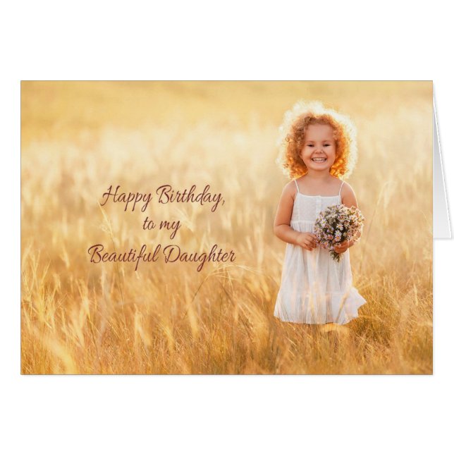 Happy Birthday Daughter (Front Horizontal)