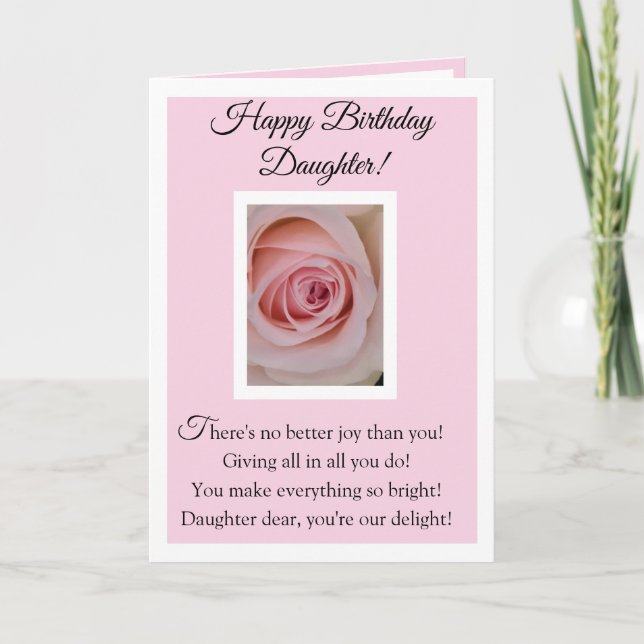 Happy Birthday Daughter Card (Front)
