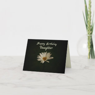  Happy Birthday Daughter Elegant Daisy Folded Card