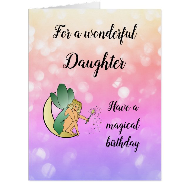 Happy Birthday Daughter Fairy design (Front)
