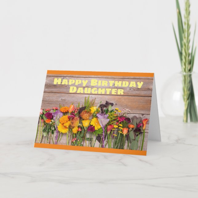 HAPPY *BIRTHDAY* DAUGHTER SO PROUD OF "YOU" HOLIDAY CARD (Front)